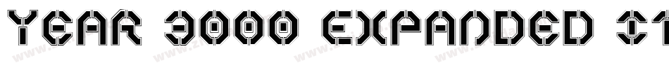 Year 3000 Expanded Italic字体转换